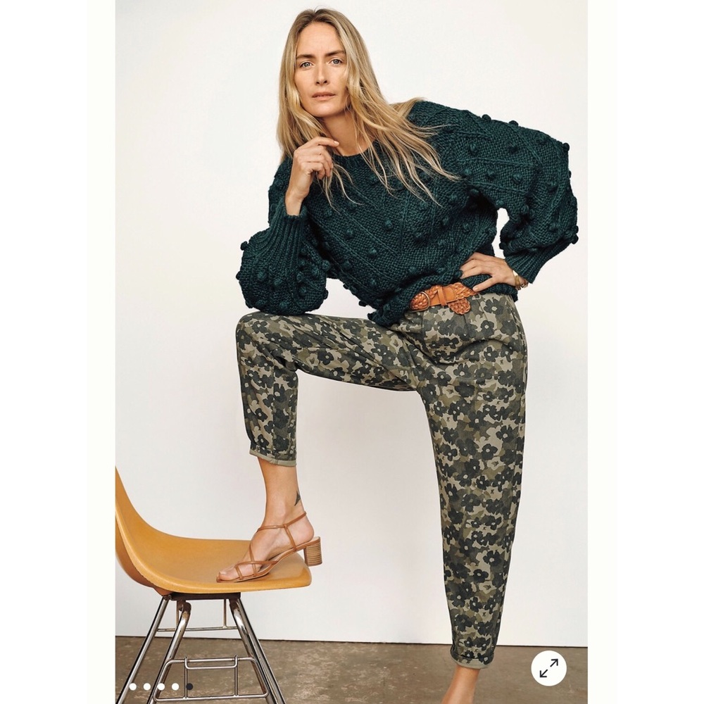 Anthropologie Floral Camo Trouser